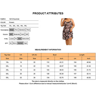 Women Flower Print Sleeveless Nightgown