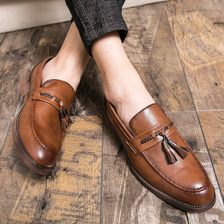 Pointed Casual Fringed Slip-on Shoes