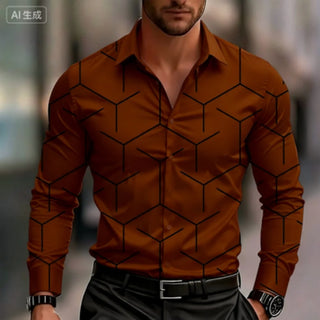 Men's Business Casual Long Sleeved Shirt