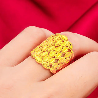 Modern Rhombus Wide Band Ring