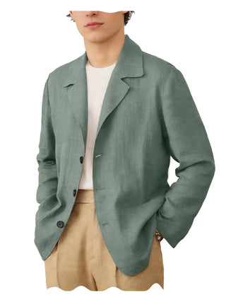 Men's Linen Breathable Soft Blazer Suit