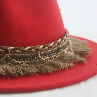 Luxury  Vintage Felted Fedora Hat