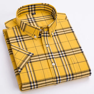Elegant Soft Vintage Plaid Shirt