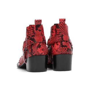 Buckle Strap Wedding Party Ankle Boots