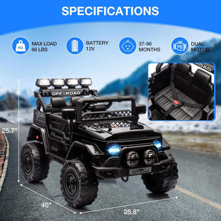 RC 12V Electric Toddler Kids Jeep
