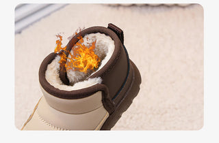 Winter Plush Boots For Children Cute Cartoon Kid's Snow Boots Outdoor Anti-slippery Boy's Girl's Cotton Shoes Warm Boots Kids