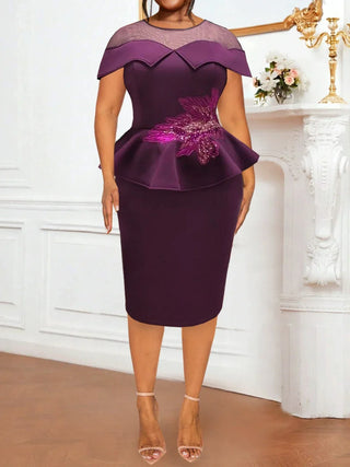 Women Ruffles Bodycon Party Dress