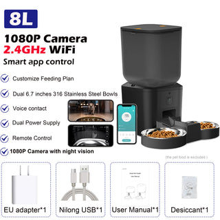 Pet Smart Voice Recorder Food Dispenser