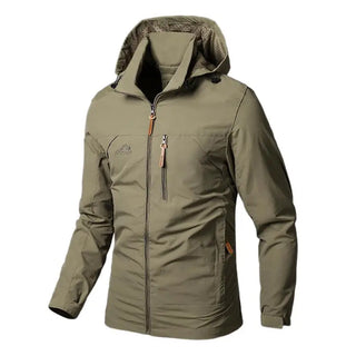 Mens Windbreaker Hooded Combat Jackets