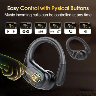 LED Wireless Power Display Sports Earbud