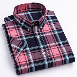 Elegant Soft Vintage Plaid Shirt