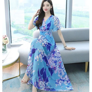 Vintage Irregular Elegant Long Dress