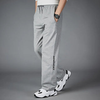 Men Running Pants Joggers Sweatpant Spring Autumn Jogging Sport Trousers Loose Gym Fitness Straight Breathable Active Pants 5XL