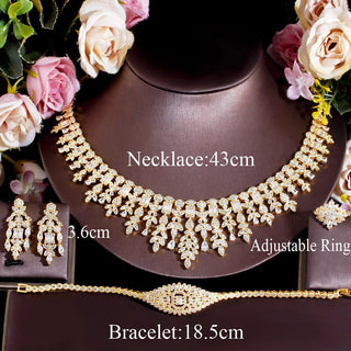 Luxury Sparkling Cubic Zirconia Jewelry Set