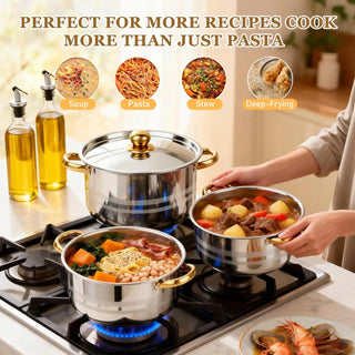 Modern Luxury Cookware Stock Pot