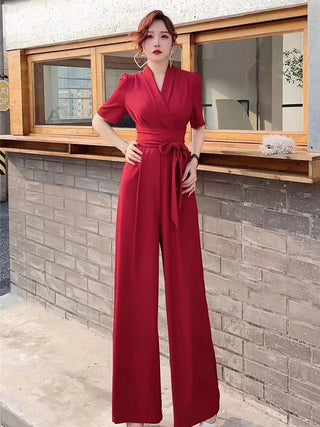 Women Outfit V - neck Jumpsuits - Epictzar Intl.