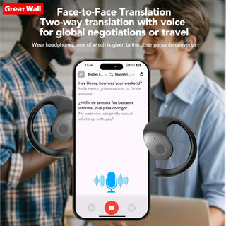 AI Translation Wireless Bluetooth Earphone