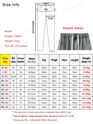 Men's Wide Leg Denim Jeans Pants