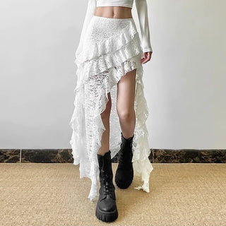 French Sweet Princess Lace Skirt