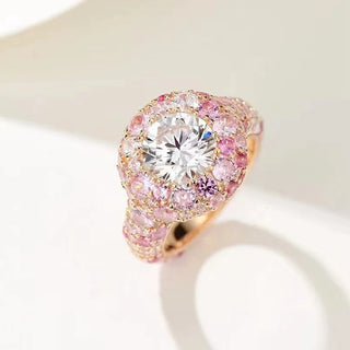 Sparkling Sapphire Cocktail Party Ring