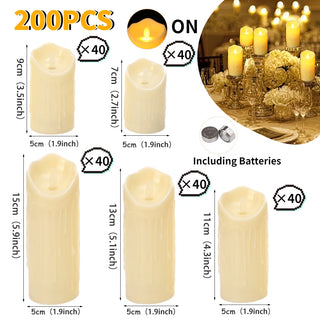 Decor Simulate Flickering Flameless Candles