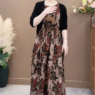 Women's Floral Printed Elegant Maxi Dress - Epictzar Intl.
