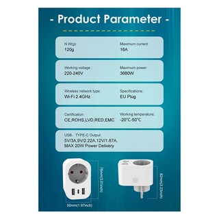 Smart RC Wi-Fi Voice Control Plug