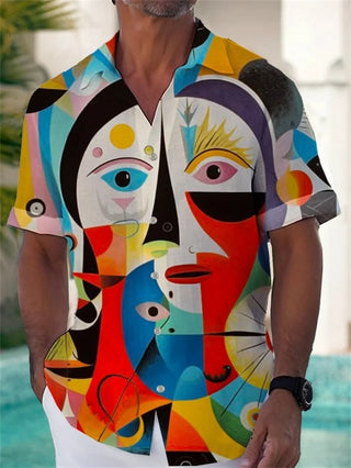 Men's Animal Printed Beach Vacation Shirt