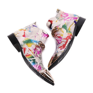 Luxury Elegant Genuine Leather Ankle Boots