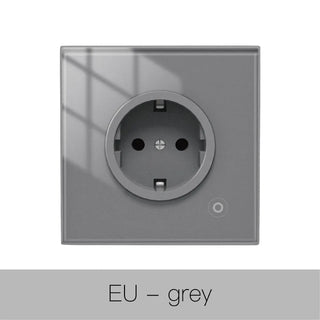 Smart Wall Socket Glass Panel Outlet