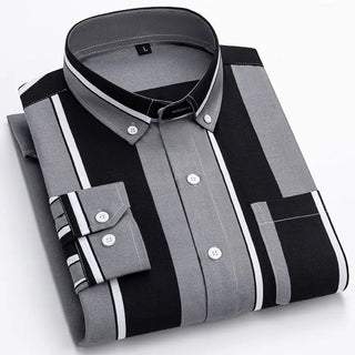 Business Men Anti-wrinkle Striped Shirt