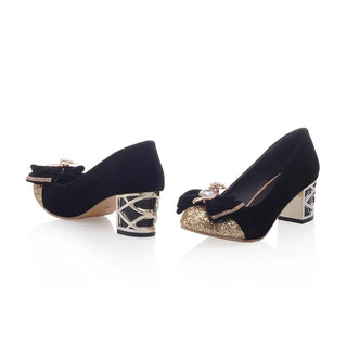 Luxury Crystal Bow-tied Party Shoes