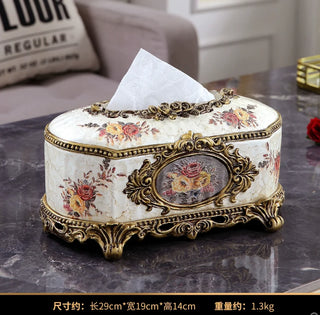 European Retro Luxury Sanitary Tissue Box