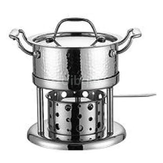 304 Stainless steel alcohol furnace Special pot for small hot pot Single One person Liquid solid pot cookware cooking pots set