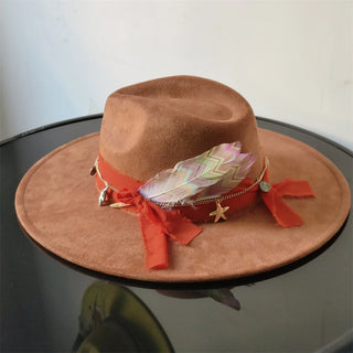 Retro Suede Fedora Jazz Party Hats