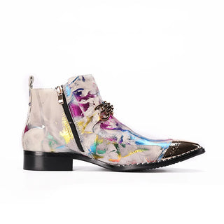 Luxury Elegant Genuine Leather Ankle Boots