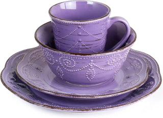 Rustic 16 Piece Stoneware Dinnerware Set