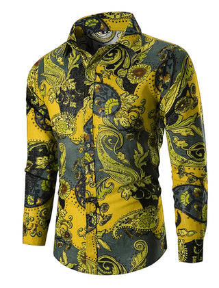 Men's 3D Printing Long-sleeved Shirt
