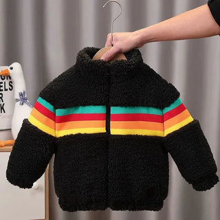 Boys Thickened Velvet Padded Outerwer