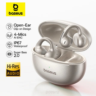 Ultra Open 4-Mic ENC Wireless Clip-on Earbuds
