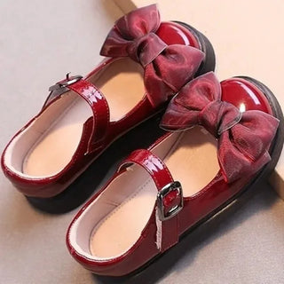 Girls Metal Buckle Soft Sole Shoes