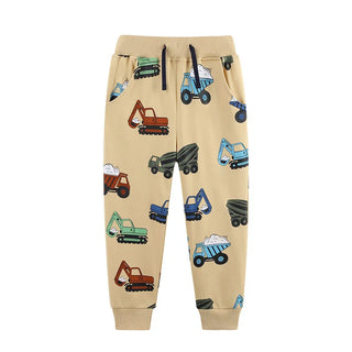 Boys Drawstring Printed Sweatpants