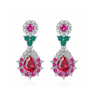 High Carbon Diamond Drop Crystal Earrings - Epictzar Intl.