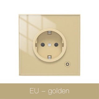 Smart Wall Socket Glass Panel Outlet