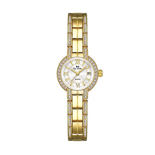 Luxury Brand Roman Dial Women's Watches Fashion Elegant Date Display Diamond Watch Women Gift Gold Bracelet Quartz Wristwatches