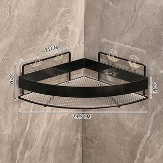 Wall Mounted Golden Bathroom Storage Rack