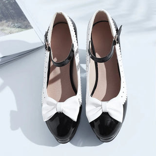 Women Pumps Bowknot Platform Bridal Shoes