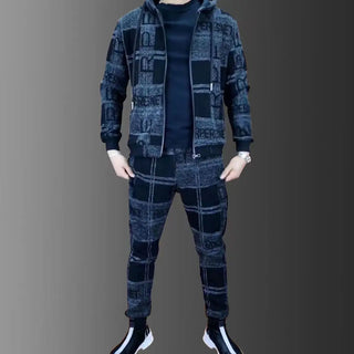 Luxury Zipper Hoodie Tracksuit Set