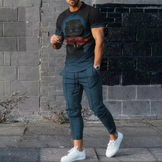 Men's Sports Short Sleeve Set