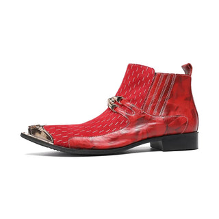 Elegant Genuine Leather Luxury Ankle Boots